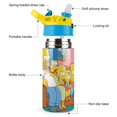 thumbnail image 3 of Simpsons Kids Water Bottle Stainless Steel Vacuum Insulated Water Cup With Covered Pop-Up Straw, 3 of 8