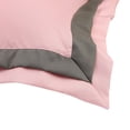thumbnail image 2 of Unique Bargains Polyester Wrinkle Resistant Pillow Shams Set of 2 with Envelope Closure Queen Pink, 2 of 7
