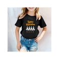 thumbnail image 1 of Boy Girl Pumpkin Face Spooky Halloween T-Shirt Short Sleeve Kids Fun Tops, 1 of 6