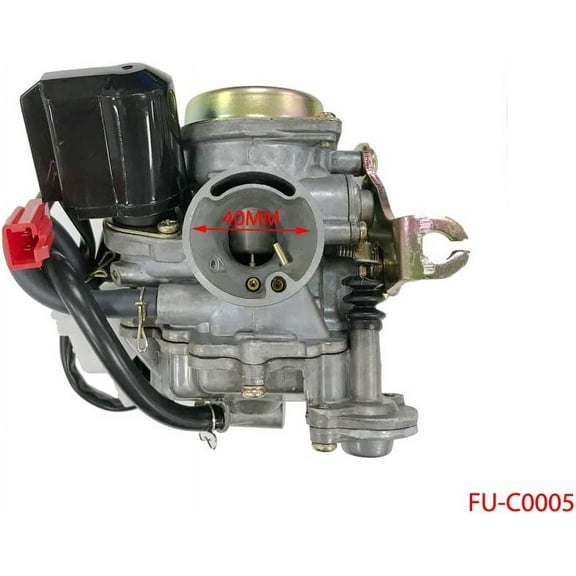 Carburetor with Electric Choke for GY6 50cc ATV Go Kart Moped Scooter Kazuma TaoTao Roketa JCL Baja Sunl Free Gas Filter