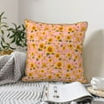 thumbnail image 6 of Haiem Plaid Sunflower Print Velvet Soft Solid Decorative Square Throw Pillow Covers Set with Elegant Piping Christmas Cushion Case for Sofa Bedroom Car-16"x16", 6 of 8
