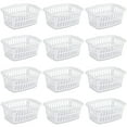 thumbnail image 1 of Sterilite 1.5 Bushel Large Rectangular Plastic Laundry Basket Bins, 12 Pack, 1 of 10