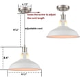 thumbnail image 6 of ZXNYH Ecopower Industrial Metal Barn Pendant Light 3 Pack, 6 of 7