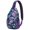 Space, variant on Travel Sling Backpack, Lightweight and Durable Crossbody Bag with Fresh Geometric Summer Fruit Print, Cute and Fashionable for Watermelon Enthusiasts