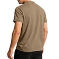 thumbnail image 3 of CBASIHI Henley Shirts for Men with Pocket- Fashion Classic Short Sleeve Casual Lightweight Cotton T-Shirt for Summer Daily Wear Khaki Size M, 3 of 8