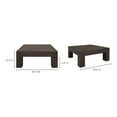 thumbnail image 3 of Moe's Home Collection Evander Solid Reclaimed Oak Coffee Table Rustic Brown, 3 of 6