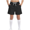 thumbnail image 5 of JUMEYU Boys Athletic Shorts Slim Boys Active Performance Mesh Style Basketball Sport Shorts Size 13-14 (Black,13-14 Years), 5 of 7
