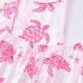 thumbnail image 7 of VNKIDY Women's Pajamas Turtle Print 2 Piece Pajama Set Short Sleeve Button Front Lapel Top Elastic Waisted Shorts Loungewear Set For Home Relaxation Leisure Pjs, 7 of 7