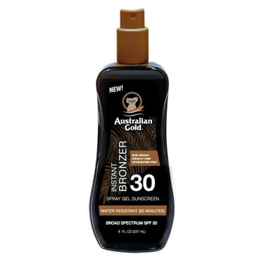 Australian Gold Spf#30 Spray Gel With Bronzer 8oz (Pack of 2)