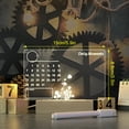 thumbnail image 4 of Wosthever Chiara Boards Tablero transparente con tablero de mensajes acrílico Tablero de borrado en seco acrílico con tablero de notas ligeras Iluminación y accesorios cinco, 4 of 6