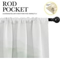 thumbnail image 5 of 2 Pack Valances Window Treatments, Misty Forest Green Nature Tree Mountain Blackout Drapes Adjustable Curtain Valances for Windows Living Room Kitchen Over Sink, 18x52 Inch Rod Pocket Valances, 5 of 6