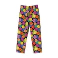 thumbnail image 6 of Uemuo Hawaiian Style Pattern Men's Wide Leg Palazzo Lounge Pants with Pockets Light Weight Loose Comfy Casual Pajama Pants-X-Large, 6 of 9