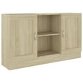 thumbnail image 1 of vidaXL Sideboard Sonoma Oak 120x30.5x70 cm Engineered Wood, 1 of 5