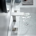 thumbnail image 3 of WB-03108BN Square Widespread 2-handle Bathroom Faucet with Drain Assembly, 3 of 4