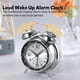 thumbnail image 4 of Loud Alarm Clock For Heavy Sleepers Adults,4 Inch Silent Non-ticking Quartz With Backlight,twin Bell (blue)9371090321773, 4 of 5