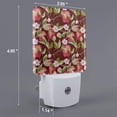 thumbnail image 2 of Fuzoiu Leaf And Fruit Print Dusk to Dawn LED Night Light with Light Sensor, Energy-Efficient Touch-Safe Night Lamp for Home, Office, and Kids' Rooms-UK, 2 of 7