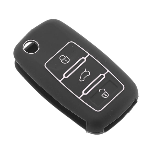 Protector suave de la caja del llavero del vehículo del coche negro para VW MK5 MK6 Scirocco Sunnimix Estuche protector