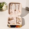 thumbnail image 6 of Easter Travel Portable Earring Organizer Decorative Box Necklace Holder: Square Jewelry Storage for Rings, Earrings, Necklaces, Bracelets, and More - Suitable for Girls and Women, 6 of 6