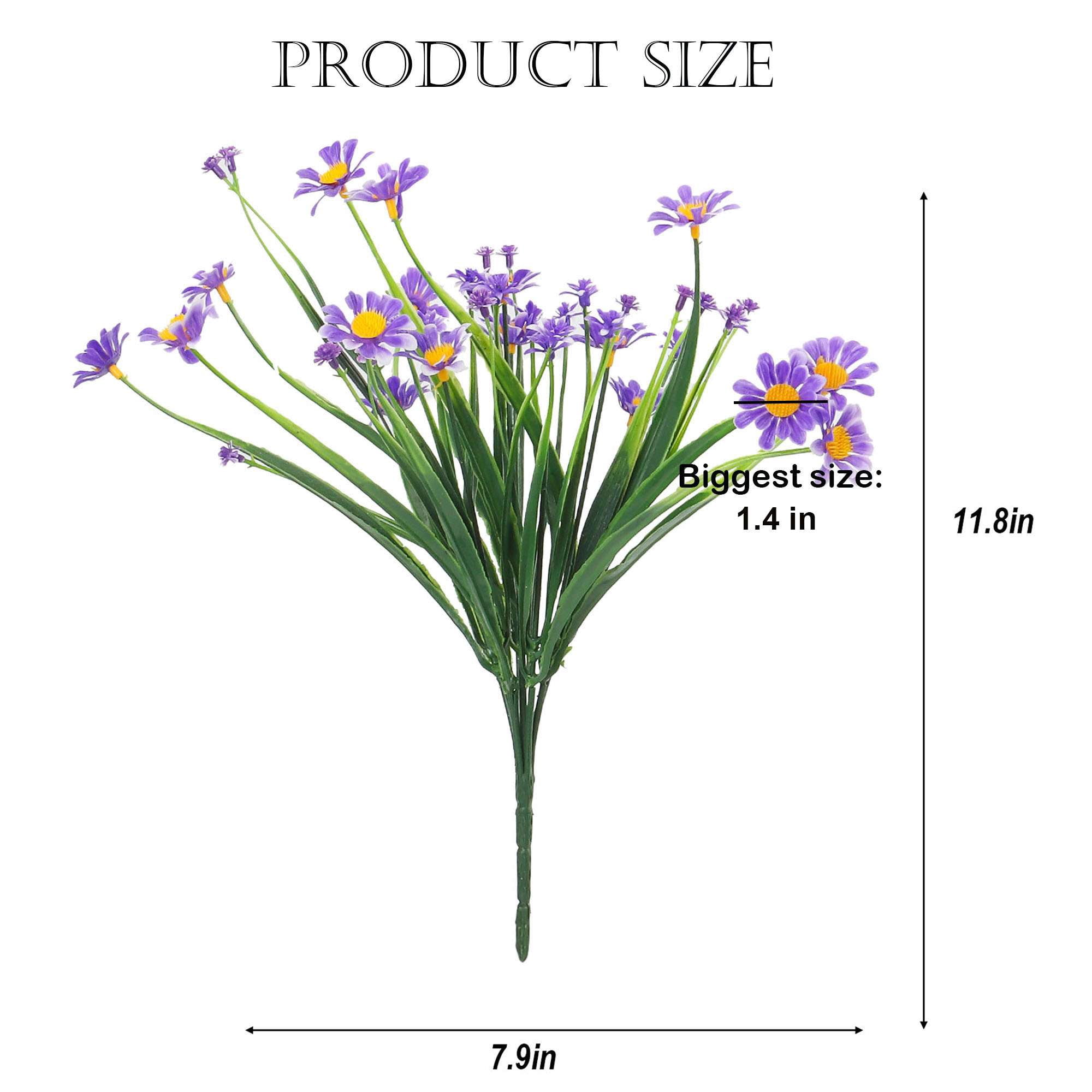 LAVA 16 Bundles Artificial Flowers UV Resistant Faux Lavender Flowers for Outdoor Indoor Wedding Garden Home Decor Pink