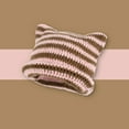 thumbnail image 2 of UFOUND Women Winter Cat Ears Hats Soft Slouchy Striped Knitted Hat Trendy Warm Crochet Braided Knitted Hats, 2 of 4