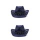 thumbnail image 1 of Sombrero de paja de vaquero Minnieouse para Mujer protección solar ala ancha, 1 of 6