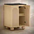 thumbnail image 5 of Plaisir II 24" Freestanding Bathroom Vanity in Natural Oak with Black 3-Hole Centerset Sink Top, 5 of 5