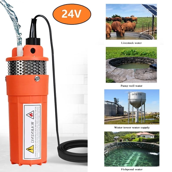 24Volt Solar Deep Well Water Pump Submersible Water Pump Pond Irrigation Farm