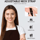 thumbnail image 4 of Paquete de 2 delantales ajustables resistentes a las gotas de agua con 2 bolsillos delantales de cocina para mujeres hombres chef, 4 of 5