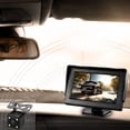 thumbnail image 1 of TIMIFIS Vehicle Display Vehicle Universal Lcd Display 4.3-Inch Monitor with Sunshade Car 9-35V Universal Support Two-Way Video Input Can Watch Movies and Tv Programs+12V Rear Camera, 1 of 8