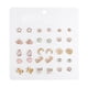 thumbnail image 1 of 15 pares de pendientes de flor para mujeres y niñas, preciosos para el trago, hipoalergénico, joyería para el cuerpo, jinwen pendientes corazones surtidos, 1 of 6