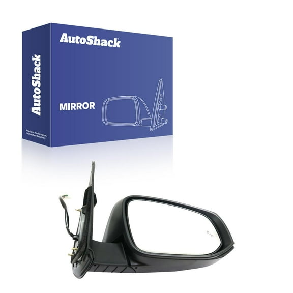 AutoShack Passenger Mirror Power Heated Folding Smooth Replacement for 2016 2017 2018 2019 2020 2021 Toyota Tacoma 2.7L 3.5L V6 4WD RWD KAPTO1321350