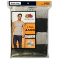 thumbnail image 3 of Men's Black and Gray A-Shirts, 4 Pack, 3 of 6