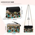 thumbnail image 7 of Pzuqiu Sunflower Aztec Women's Leather Crossbody Bag with Chain Strap Versatile Small Leather Crossbody Bags for Women Vintage Craftsmanship Trendy Gifts for Women, 7 of 7