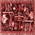 thumbnail image 1 of Ahgly Company Indoor Square Animal Red Traditional Area Rugs, 3' Square, 1 of 4
