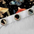 thumbnail image 4 of Manfei Mushroom Butterfly Black Out Curtains for Boys Girls,Bohemian Theme Curtains Pack of 2 (42x63 Each),Starry Sky Bedroom Curtains,Super Cozy Room Decor, 4 of 6