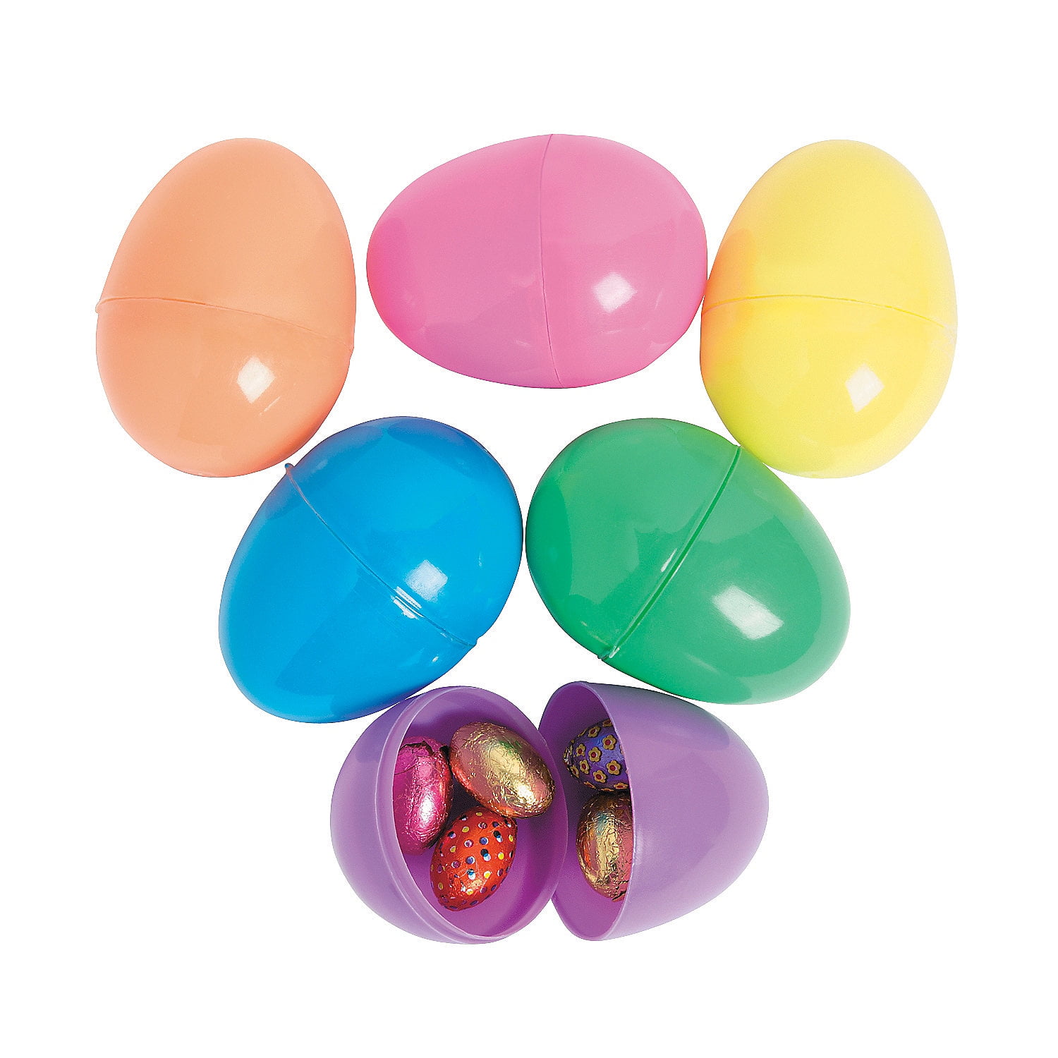 Filled Chocolate Jumbo Easter Eggs Party Supplies 12 Pieces