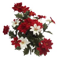 Better Homes and Gardens Poinsettia Bush, Red/White