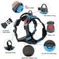 thumbnail image 2 of No Pull Dog Harness, Adjustable Dog Walking Harness with Breathable Padded Vest, Reflective Safe Comfort Pet Vest with Easy Control Handle for Small Medium Large Dogs,Blue/S, 2 of 9