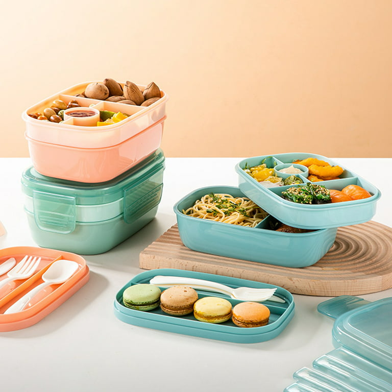 1pc Portable Bento Box, 3-layers Lunch Box, Food Storage Tableware Outdoor  Home Kitchen Accessories For Adults & Kids