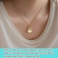 thumbnail image 2 of Happy 11th 13th 14th 16th Birthday Gifts Gold Moving Mountains Mustard Seed Necklace for Women, 2 of 5