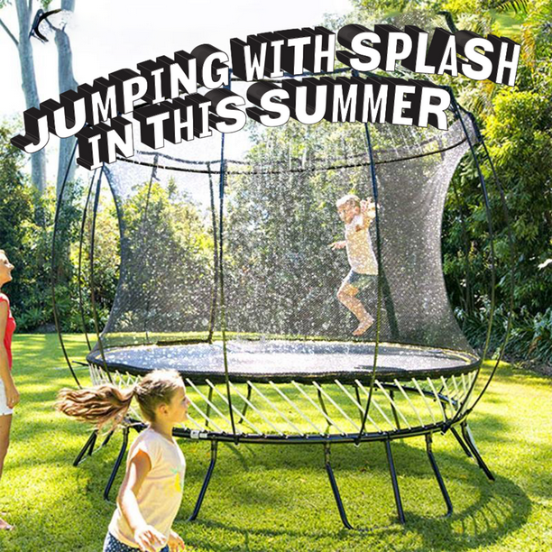Trampoline Sprinkler, Outdoor Trampoline Water Play Sprinklers for Kids