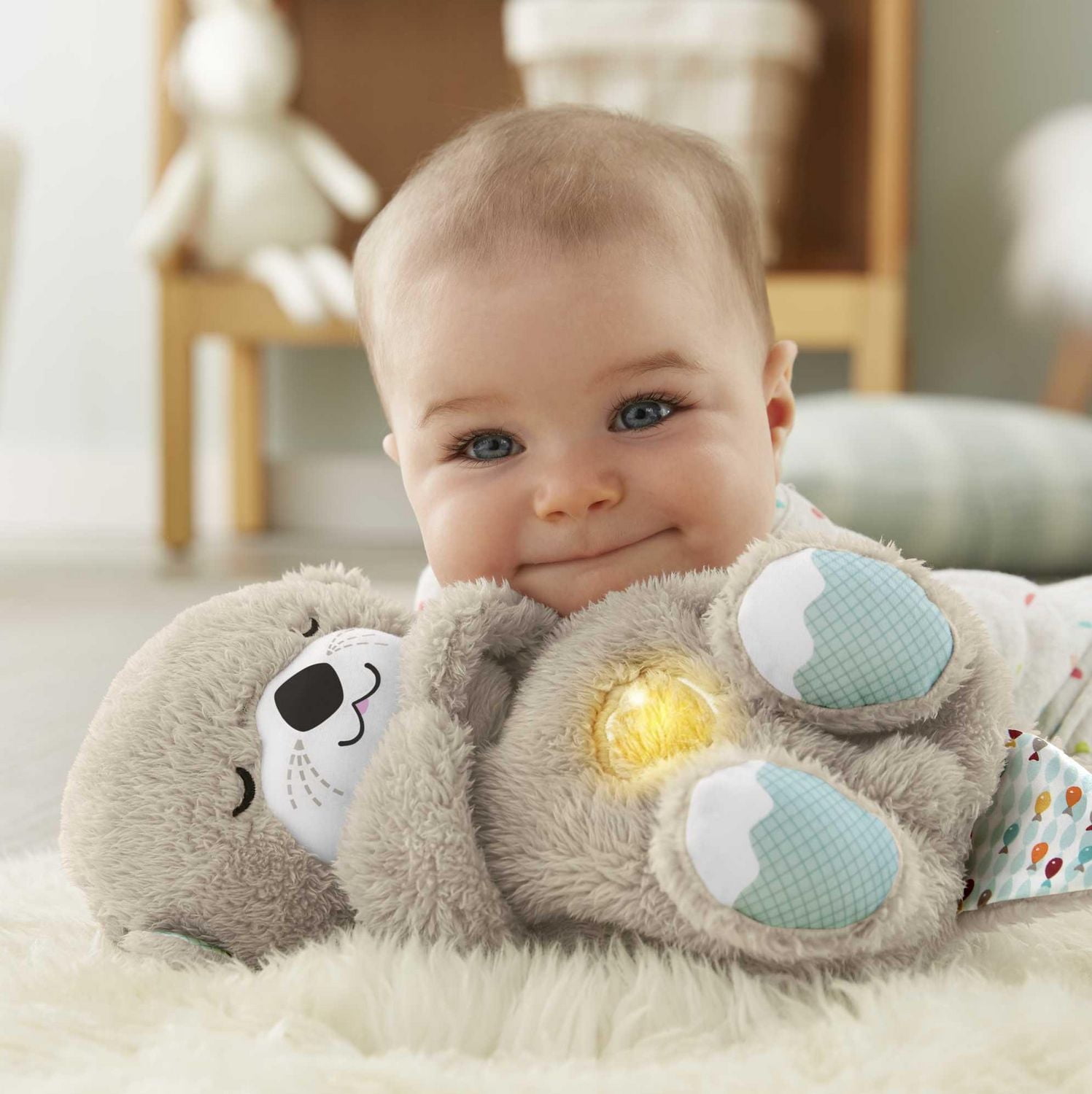 Loutre apaisante de Fisher-Price, jouet en peluche apaisant musical pour tout-petits Pour les bébés