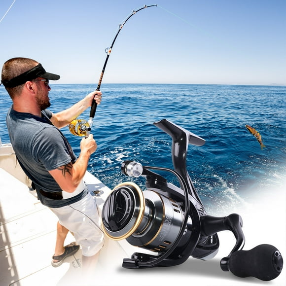 weibbin Fishing Gear Fishing Wheel Spinning Wheel All Metal Bevels CNC Sea Pole Wheel Rocker Spinning Wheel Long Throw Road Asian Fish Wheel