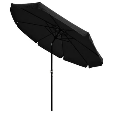 Yescom 10ft Special Valance UV 30  Metal Outdoor Patio Umbrella with Crank Tilt for Table Garden Deck Market Yard
