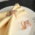 thumbnail image 1 of Ginkgo Leaf Metal Servilletero Hebillas Servilleteros Soporte para boda Evento Decoración oso de fresa Electrónica, 1 of 3