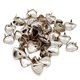 thumbnail image 1 of 50 piezas de bricolaje corazón de amor remaches metálicos garras tachuelas bolsas ropa sombreros decoración de cuero Zulema Love Heart Remaches de metal, 1 of 8