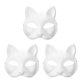 thumbnail image 1 of Mascarilla japonesa de media cara, máscara de zorro y gato pintada a mano, de Anime, Demon Slayer, accesorio de Cosplay para Festival de Halloween, 5/1 piezas Qiuyongming unisex, 1 of 2