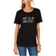 thumbnail image 2 of Carbon Copy Don't Tell Me What To Do Camiseta Embellecida para Mujer, Negro, Grande Carbon Copy Camiseta adornada, 2 of 2