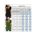 thumbnail image 2 of JustVH Women Summer Short Sleeve Henley Tunic Shirt Tops Casual Pleated Blouse, 2 of 2
