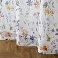 thumbnail image 3 of Fragrantex Traditional Purple Floral Rod Pocket Sheer Curtains, 40" x 95" (2 Panels), 3 of 7